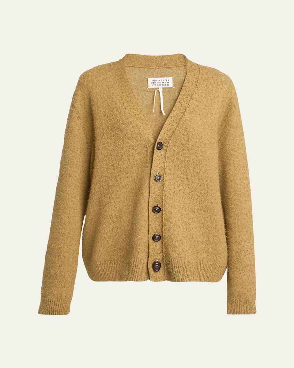 V-Neck Wool Cardigan